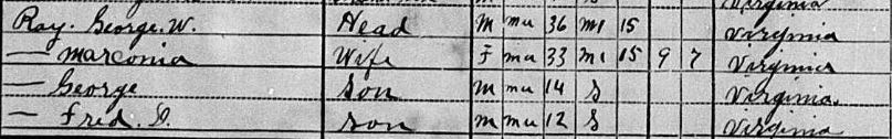 Sample from the 1910 Census