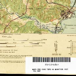 Quantico Virginia Topo Map 1927 - Historic Prince William